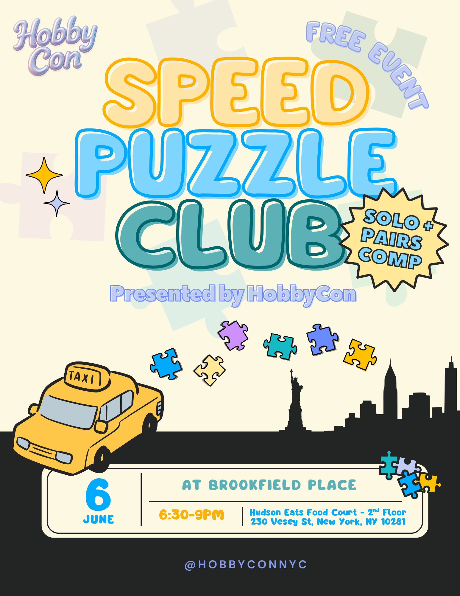 Speed Puzzle Club Flyer